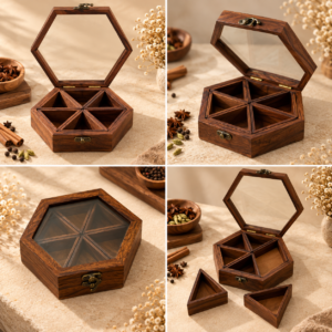 Spice Boxes - 6 Compartment
